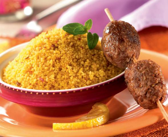 Lamb kebab lemon couscous TIPIAK