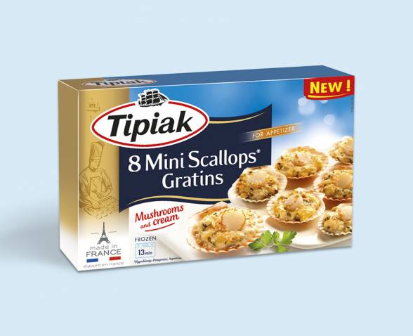 8 Mini Scallops* Gratins TIPIAK