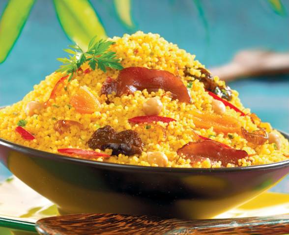 Couscous with dried fruits and duck breasts TIPIAK