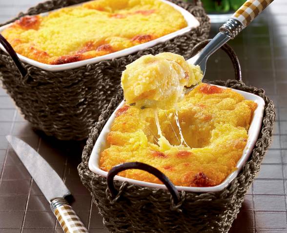 Polenta gratin 