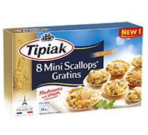 8 Mini Scallops* Gratins TIPIAK